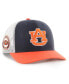 Men's Navy Auburn Tigers Side Note Trucker Snapback Hat