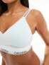 Фото #5 товара Calvin Klein fuller cup modern cotton light lined bralette in light blue