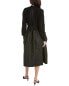 Gracia Quilted A-Line Midi Dress Women's Black M