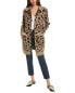 Фото #1 товара Lovestitch Animal Print Cardigan Women's Brown S