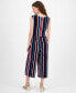 ფოტო #2 პროდუქტის Women's Striped Cropped Sleeveless Jumpsuit