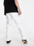 ASOS DESIGN baggy jeans with heavy rips in white