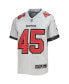 Big Boys Devin White Gray Tampa Bay Buccaneers Inverted Team Game Jersey