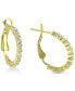Cubic Zirconia Small Hoop Earrings in 18K Gold-Plated Sterling Silver, 0.75", Created for Macy's