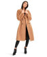 ფოტო #3 პროდუქტის Women's Boss Girl Double-Breasted Wool Coat - Camel