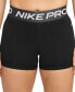 Фото #1 товара Women's Pro 3" Mid-Rise Shorts