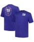 Фото #1 товара Men's Royal New York Giants Big and Tall Two-Hit Throwback T-shirt