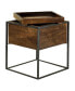Фото #1 товара Square Accent Table with Removable Top Tray