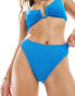 The Frolic reef shirred detail bikini bottom in cornflower blue BLAU, 40 - фото #2