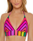 Фото #4 товара Women's Solar Floral Reversible Halter Bikini Top