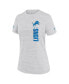 Фото #2 товара Women's Gray Detroit Lions Velocity Performance T-Shirt