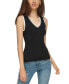 Фото #6 товара Women's Lace-Trim Sweater Tank Top, Regular & Petite