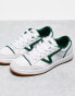 Фото #1 товара Vans Lowland trainers in white and green with gum sole