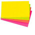 Q-CONNECT Removable sticky note pad 127x76 mm with 100 fluorescent sheets pack of 12 assorted in 4 colors