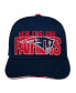 Фото #2 товара Big Boys and Girls Navy New England Patriots On Trend Precurved A-Frame Snapback Hat