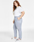 Фото #3 товара Plus Size Pinstripe Hampton Chino Pants, Created for Macy's