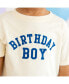 Фото #2 товара Toddler Boys Birthday Varsity Short Sleeve T-Shirt