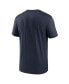 Фото #2 товара Men's Navy Chicago Bears Horizontal Lockup Legend Performance T-shirt