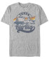 ფოტო #1 პროდუქტის Men's Big Rig Retro Short Sleeve Crew T-shirt