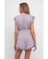 ფოტო #3 პროდუქტის Women's Texture Knit Romper