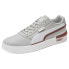 Фото #2 товара Puma Clasico Varsity Patch Lace Up Mens Burgundy, Grey, Red Sneakers Casual Sho