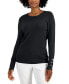 Women's Button-Sleeve Crewneck Sweater, Created for Macy's