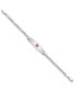 ფოტო #3 პროდუქტის Sterling Silver Rhodium-plated Medical ID Figaro Link Bracelet