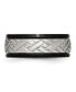 Фото #2 товара Stainless Steel Brushed Black IP-plated 8mm Grooved Band Ring