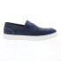 Фото #2 товара Bruno Magli Romolo BM3RMLN1 Mens Blue Suede Loafers & Slip Ons Penny Shoes