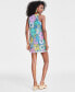 Фото #4 товара Women's Sleeveless Botanical-Print Halter Tank Dress, Created for Macy's