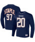 Фото #2 товара Men's NFL X Staple Navy Chicago Bears Core Long Sleeve Jersey Style T-shirt