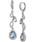 ფოტო #1 პროდუქტის Pavé & Color Crystal Linear Drop Earrings