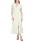 Фото #1 товара Women's Pintuck-Trim Flutter-Sleeve Dress