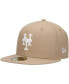 Men's Khaki New York Mets 59FIFTY Fitted Hat