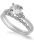 ფოტო #1 პროდუქტის 2-Pc. Cubic Zirconia Wedding Set, Created for Macy's