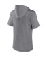 Фото #4 товара Men's Heather Gray Texas Longhorns Modern Stack Hoodie T-shirt