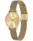 ფოტო #2 პროდუქტის Women's Ultra Slim Bee Gold-Tone Steel Watch 28mm