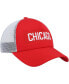 Men's Red, White Chicago Blackhawks Team Plate Trucker Snapback Hat