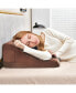 Bed Wedge Pillow with Tablet Pillow Stand Side Pockets Support for Back