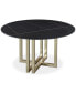 Фото #4 товара Emila 54" Round Sintered Stone Mix and Match Dining Table, Created for Macy's