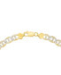 ფოტო #4 პროდუქტის Men's Two-Tone Diamond Cut Mariner Link 24" Chain Necklace in Sterling Silver & 14k Gold-Plate