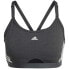 Фото #1 товара adidas Aeroreact Training Light-Support 3-Stripes Bra W HC7870 sports bra