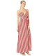 Фото #2 товара Flynn Skye 247695 Womens Striped V-Neck Wrap Dress Ruby Slipper Size Small