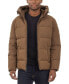 Фото #1 товара Men's Quilted Hooded Puffer Jacket