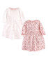 ფოტო #1 პროდუქტის Toddler Girls Cotton Long-Sleeve Dresses 2pk, Winter Forest Long-Sleeve