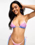 Фото #3 товара Candypants ombre studded triangle bikini top in purple