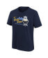 Little Boys and Girls Navy Milwaukee Brewers City Connect Graphic T-Shirt