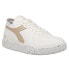 Фото #2 товара Diadora Mi Basket Row Cut 2030 Lace Up Mens Brown, Off White Sneakers Casual Sh