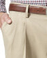 Фото #5 товара Men's Comfort Relaxed Pleated Cuffed Fit Khaki Stretch Pants