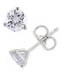 ფოტო #1 პროდუქტის Diamond Stud Earrings (1 ct. t.w.) in 14k White Gold